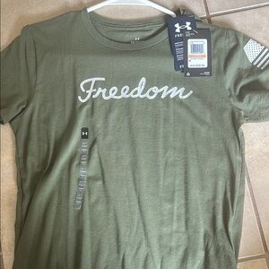 Under Armour Green Short Sleeve Tee Freedom